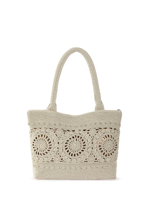 The Sak Crafted Classics Crochet Extra-large Carryall Tote In Natural Medallion
