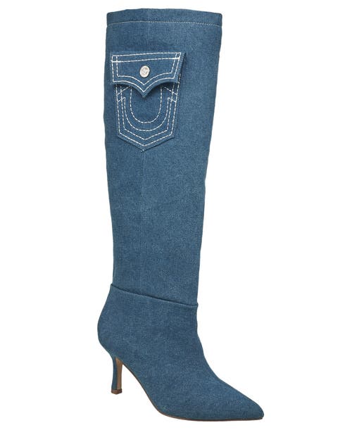 True Religion Tall Denim Boot In Light Denim