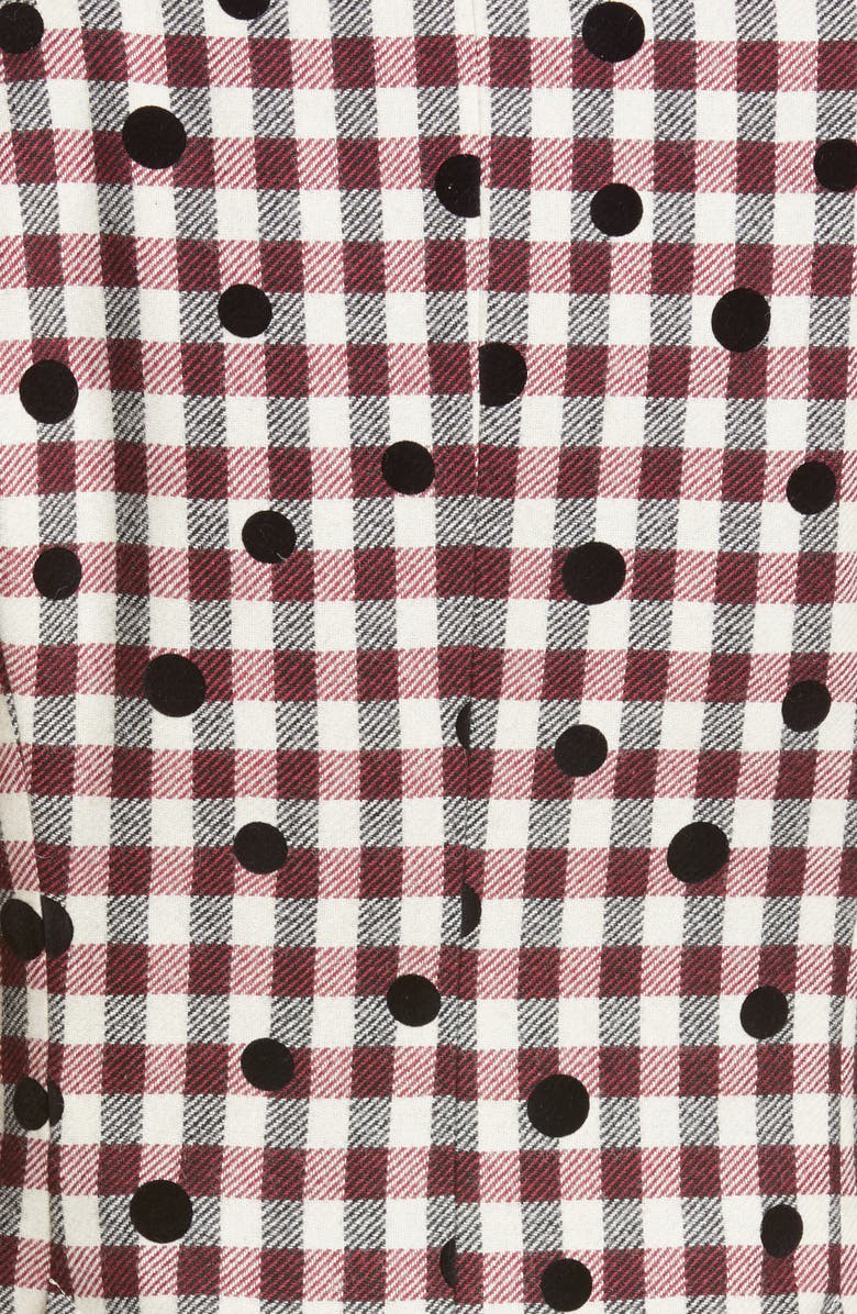 Tommy Hilfiger Tommy x Zendaya Velvet Dot Check Wool Blend Blazer, Alternate, color, 