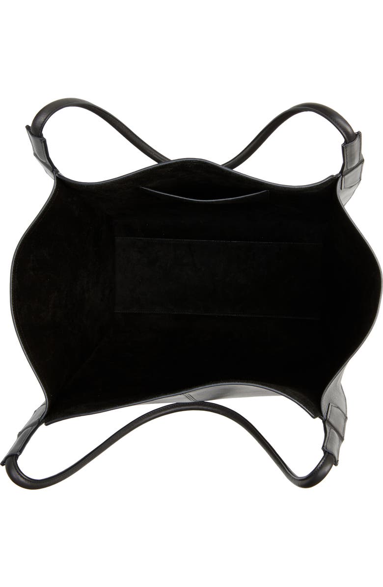 Victoria Beckham Victoria Leather Tote, Alternate, color, Black