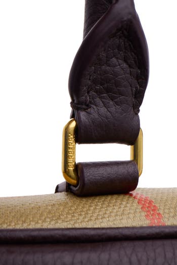 【関税&送料込み】Burberry 'Highlands' Leather Blend Bowli Burberry Highlands Bowling Bag | Nordstrom