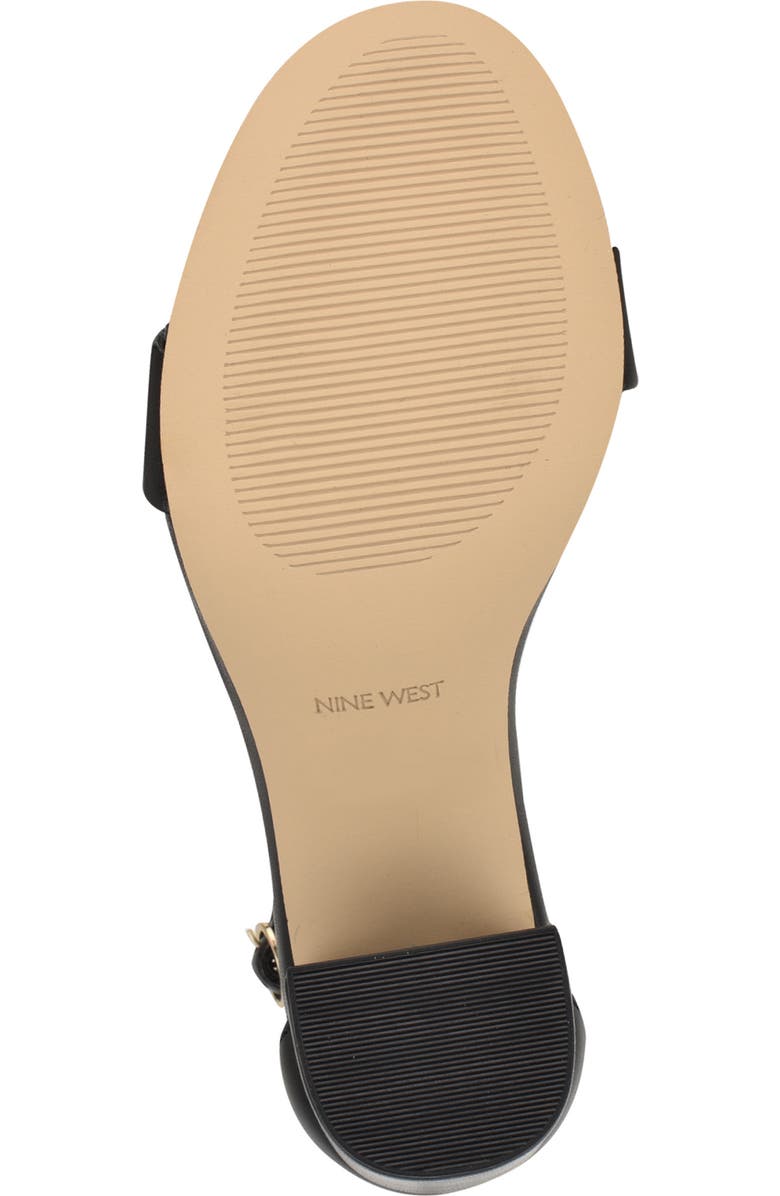 Nine West Toniann Ankle Strap Sandal, Alternate, color, Black