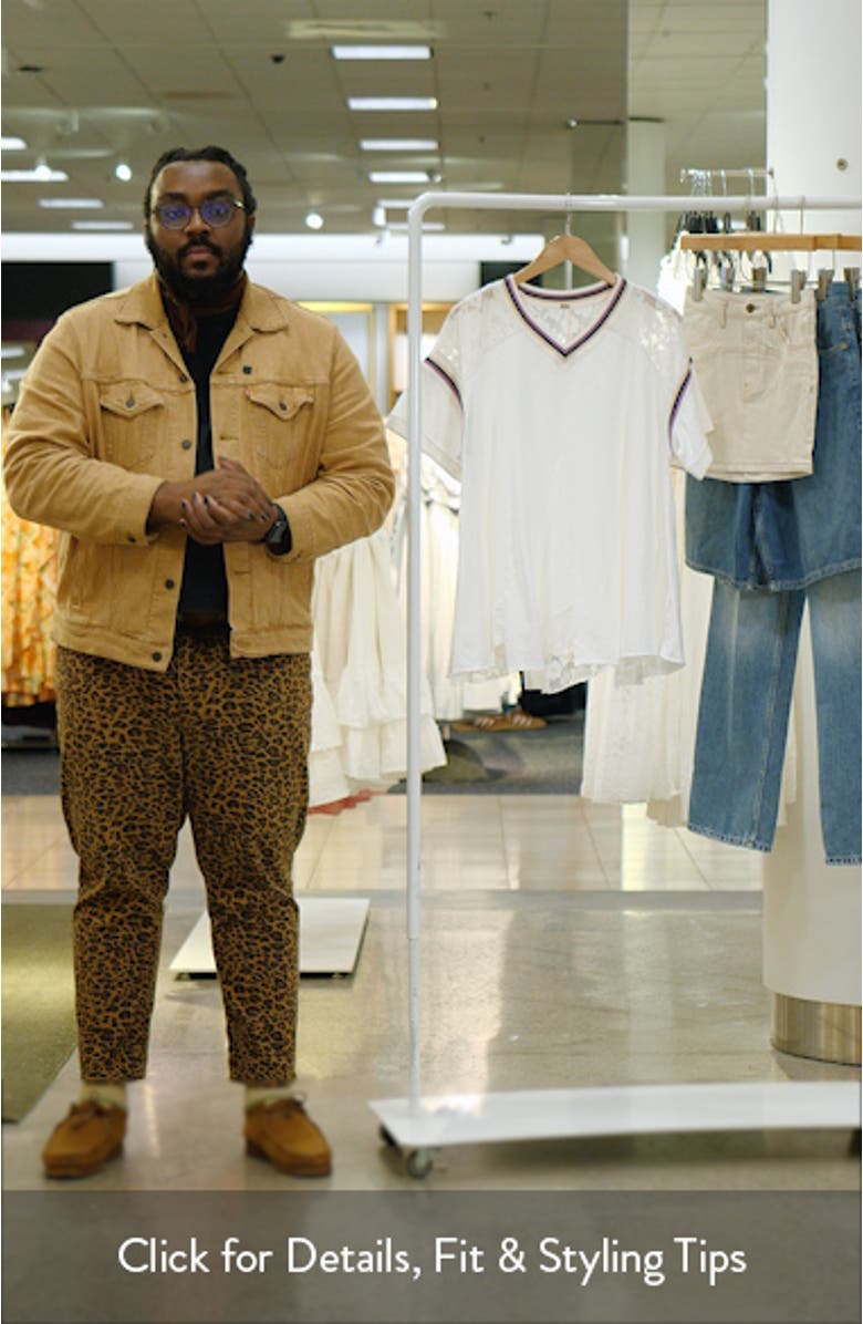 Lace Detail Oversize Cotton Top, sales video thumbnail