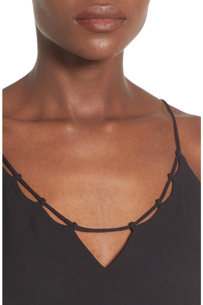 Cutout Camisole, Alternate, color, BLACK