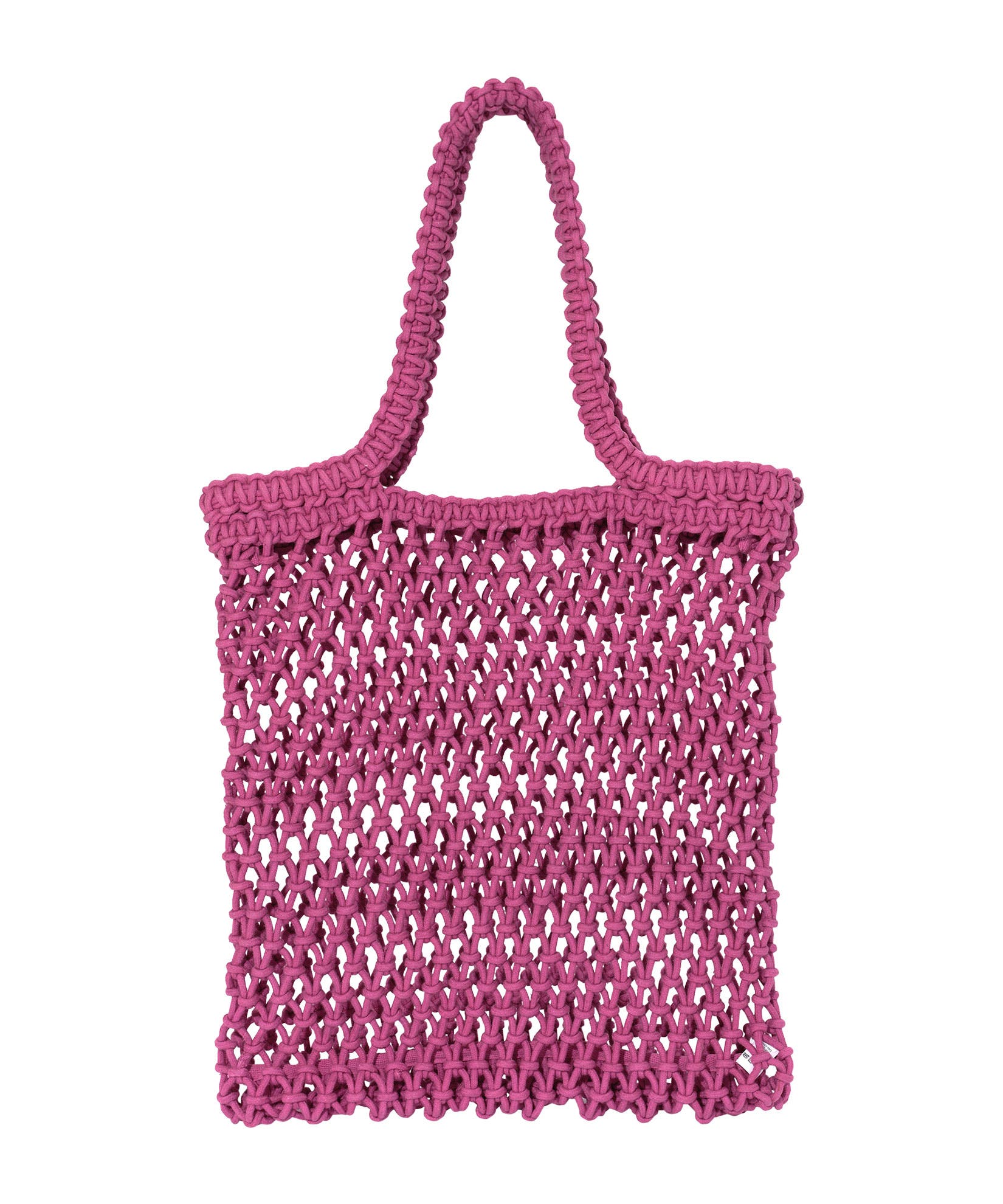 Sunwashed Macrame Tote, Alternate, color, Ibis Rose