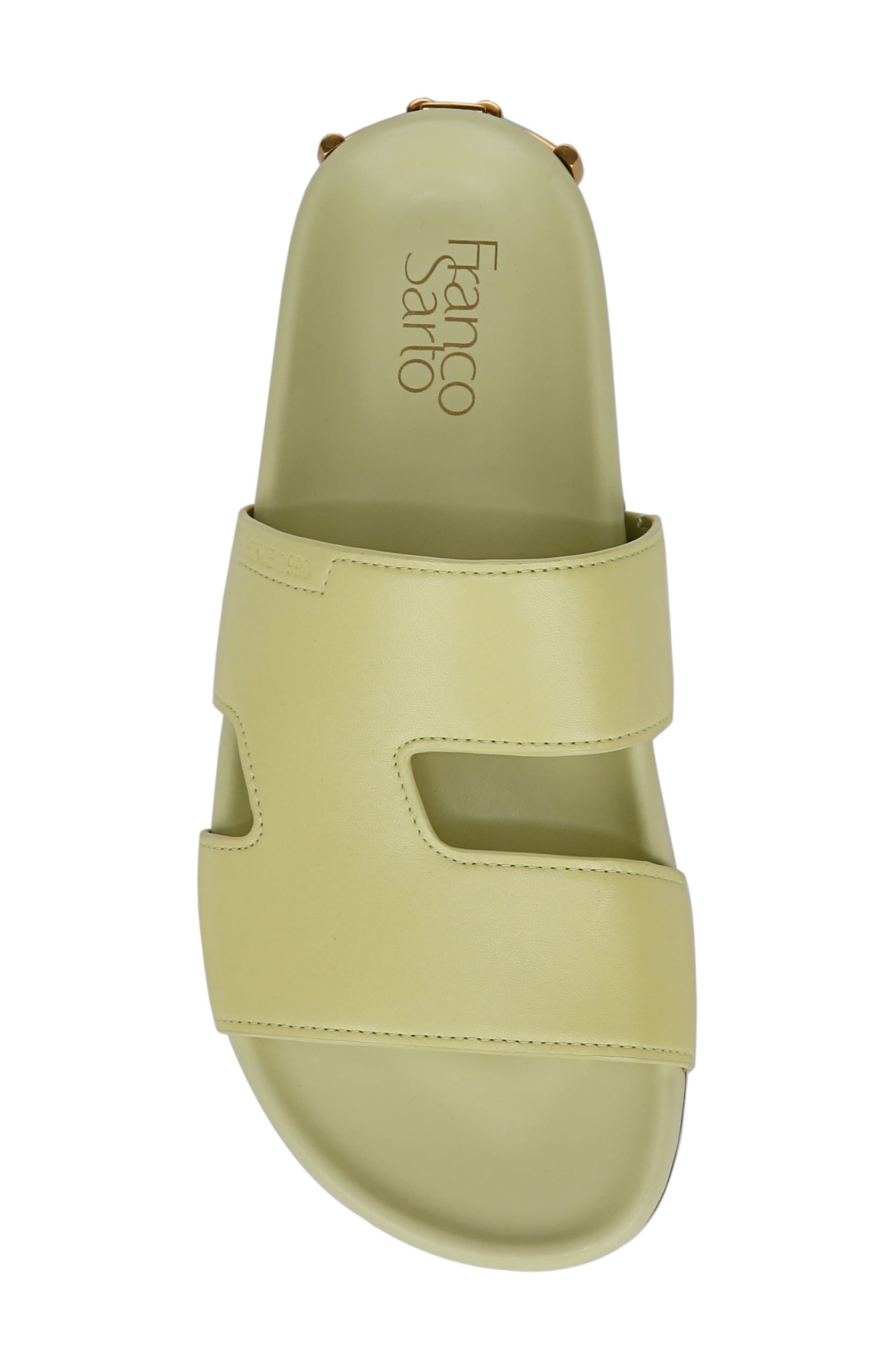 Britt Slide Sandal, Alternate, color, GREEN