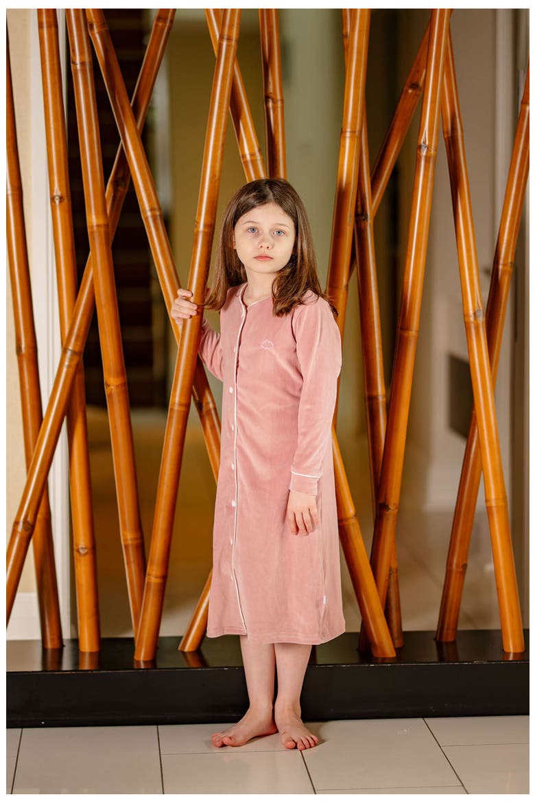 Velour Nightgown, Alternate, color, Pink