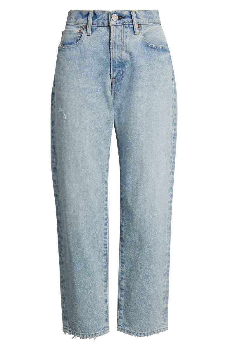 MOUSSY VINTAGE Elko Distressed Straight Leg Jeans, Alternate, color, Light Blue