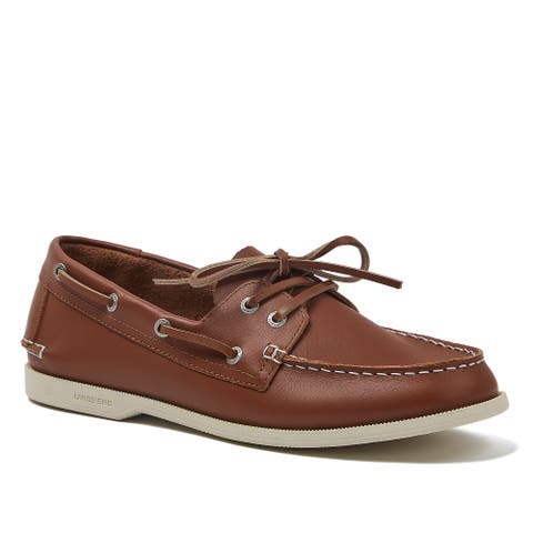 Comfort Leather Slip On Boat Shoes