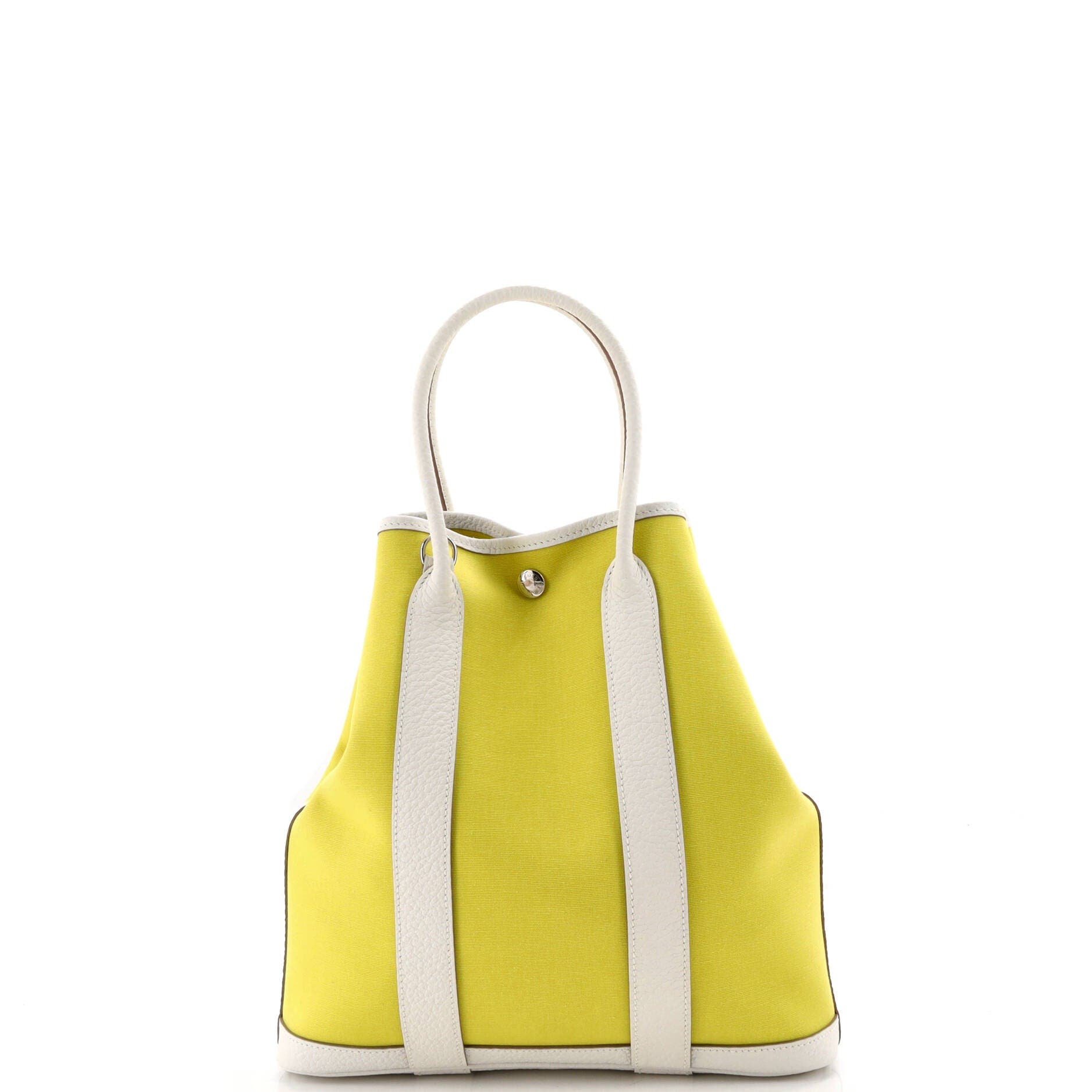 Garden File Tote Toile and Leather 28, Alternate, color, Yellow