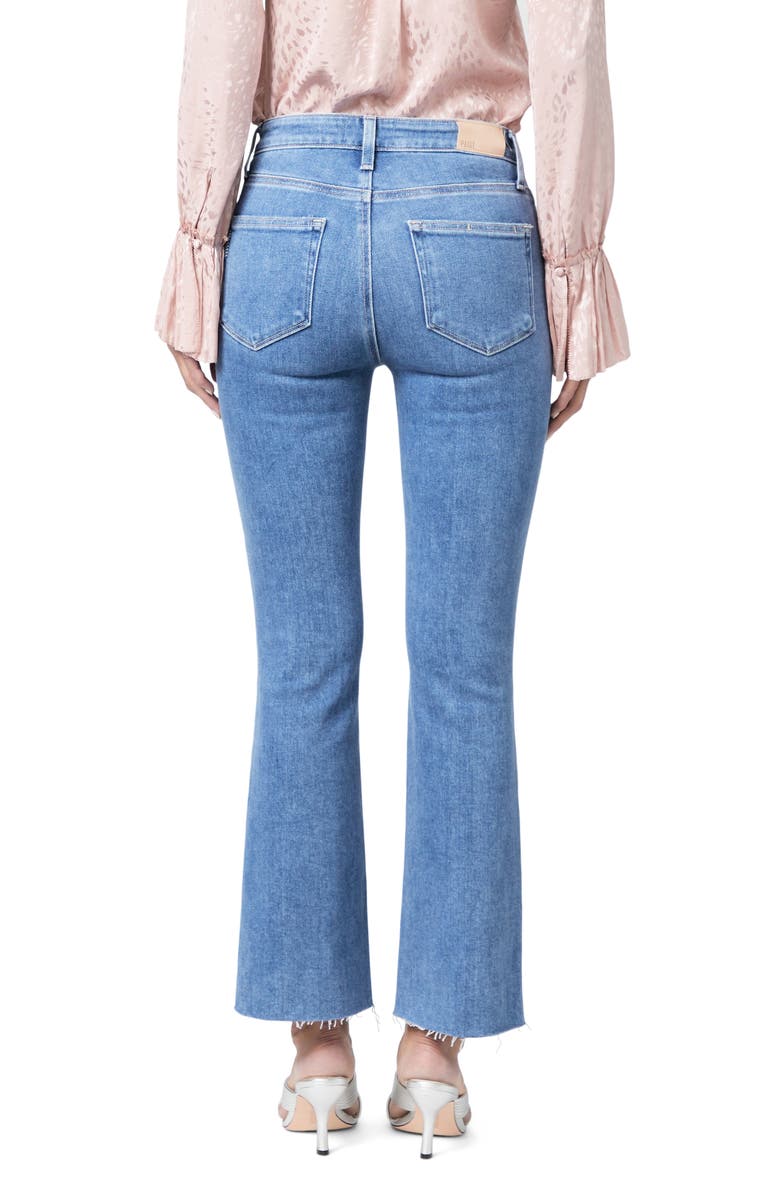 PAIGE Claudine High Waist Frayed Hem Flare Jeans, Alternate, color, Darling W/ Siesta Hem