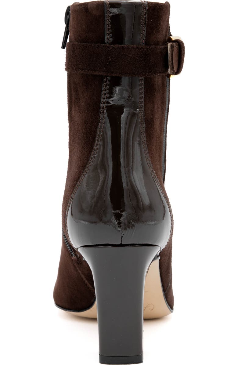 Amalfi by Rangoni Feroce Cap Toe Bootie, Alternate, color, Ebony Cashmere T Moro Vernice