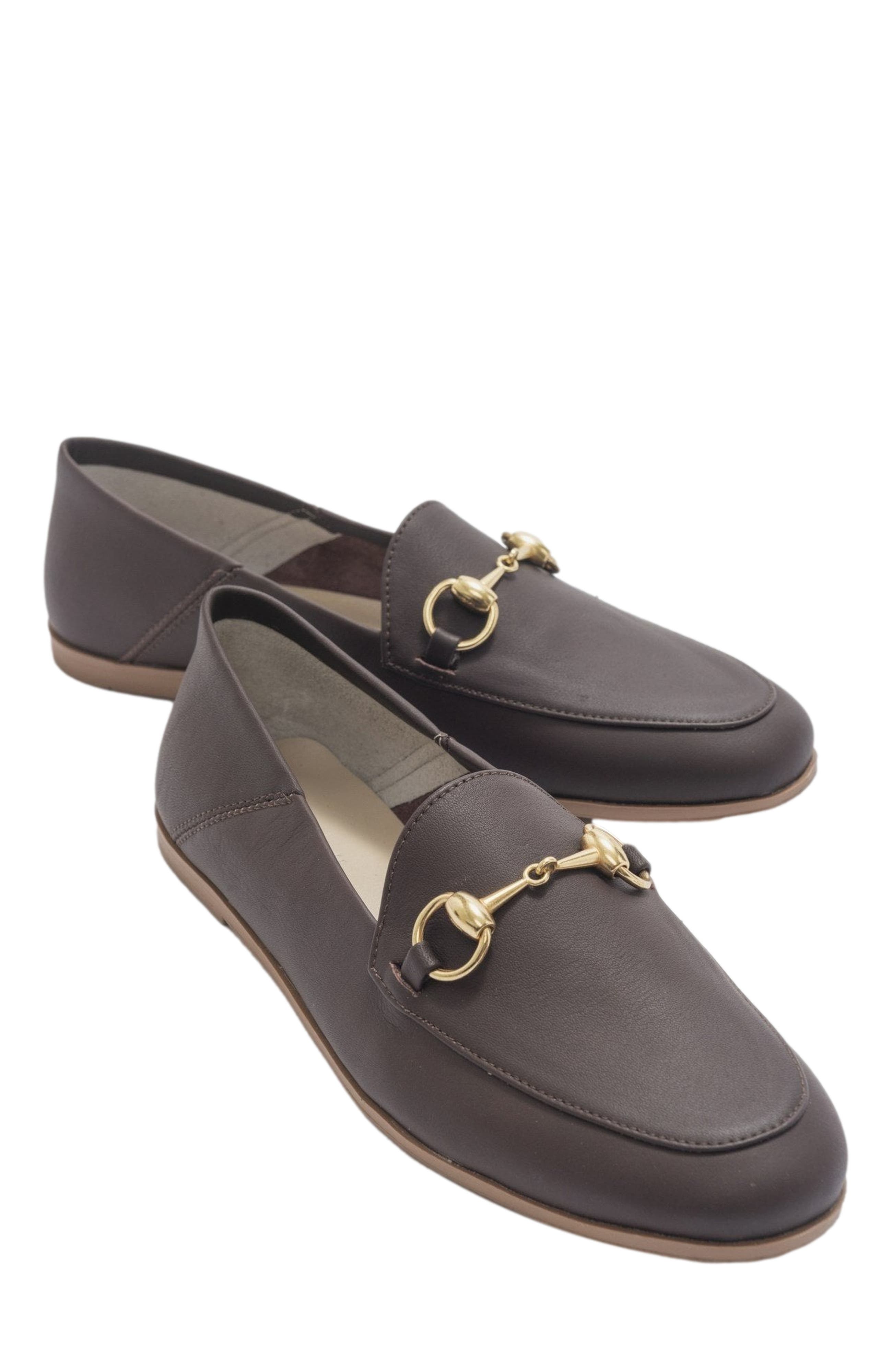 Forever & Always Shoes Penny Leather Horsebit Loafers, Alternate, color, Brown Leather