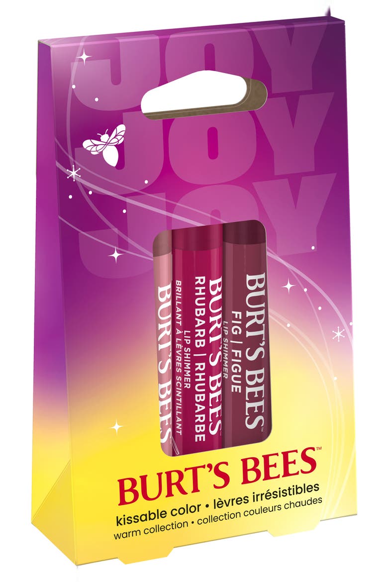 Kissable Color Warm Collection Lip Shimmer 3-Piece Set, Alternate, color, NO COLOR