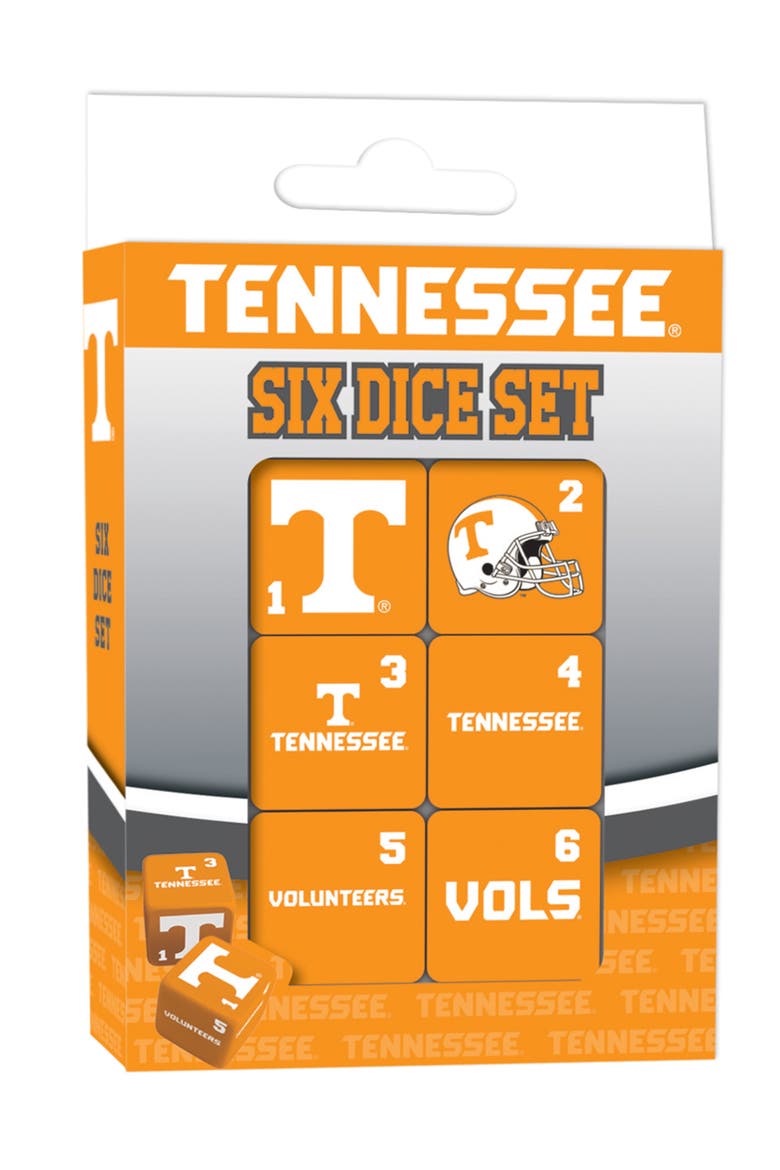 Tennessee Volunteers Dice Set - 19mm, Main, color, Multicolor