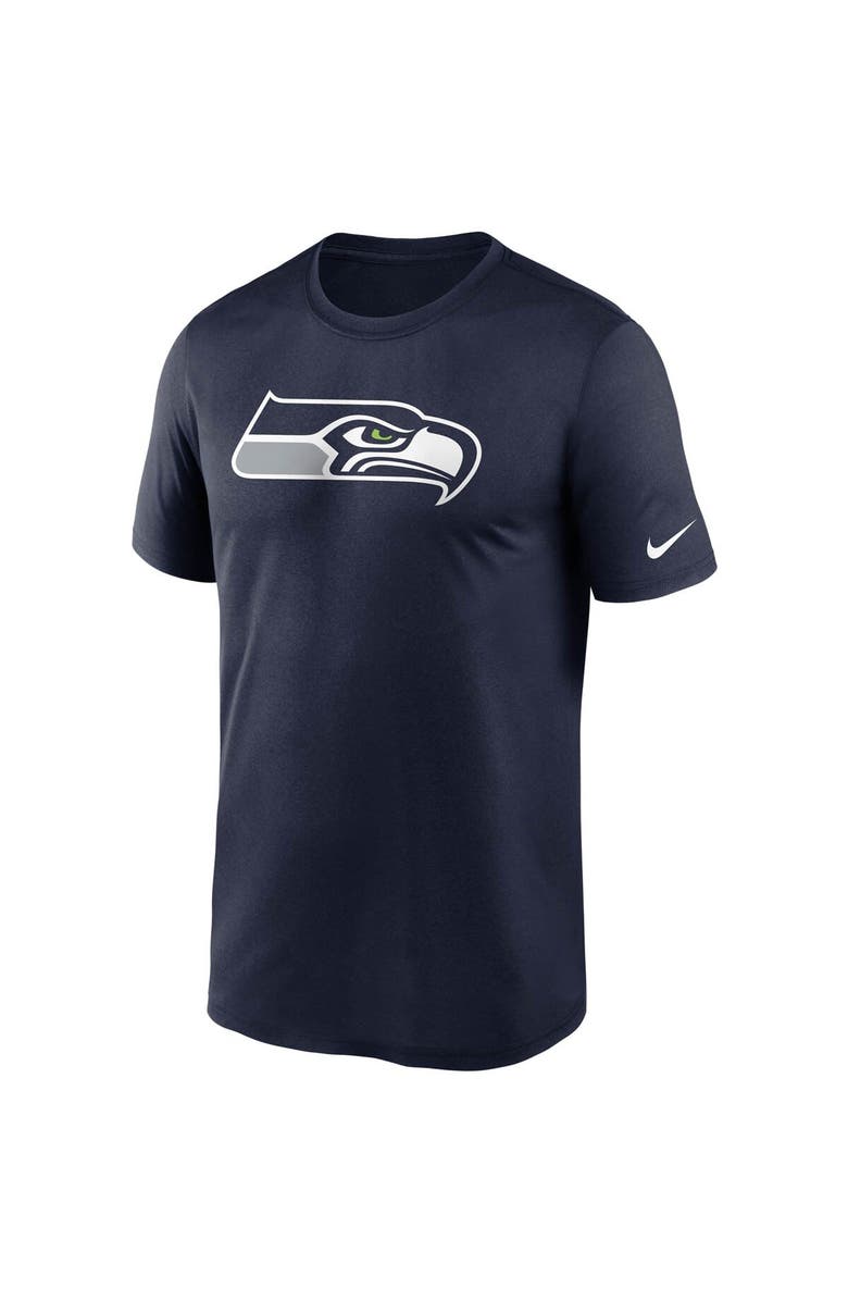 Nike Men's Nike College Navy Seattle Seahawks Logo Essential Legend Performance T-Shirt, Alternate, color, Navy