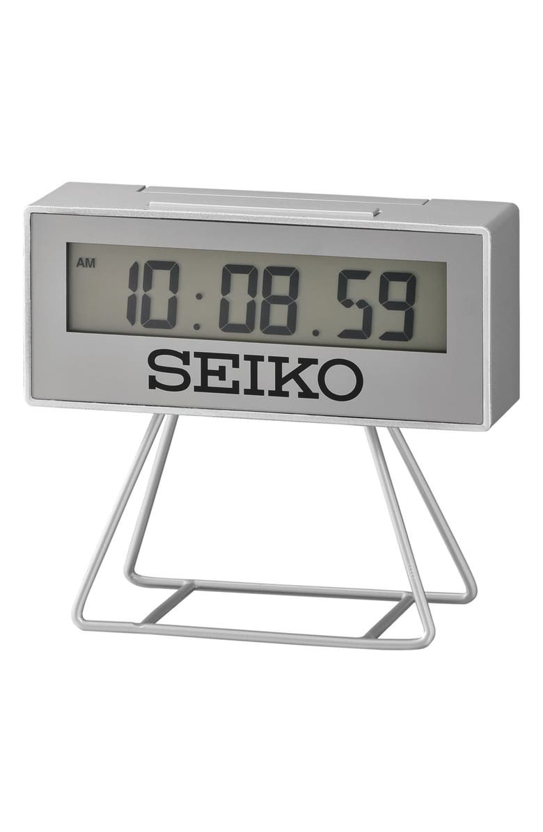 Seiko Olympia Mini Marathon Alarm Clock, Main, color,