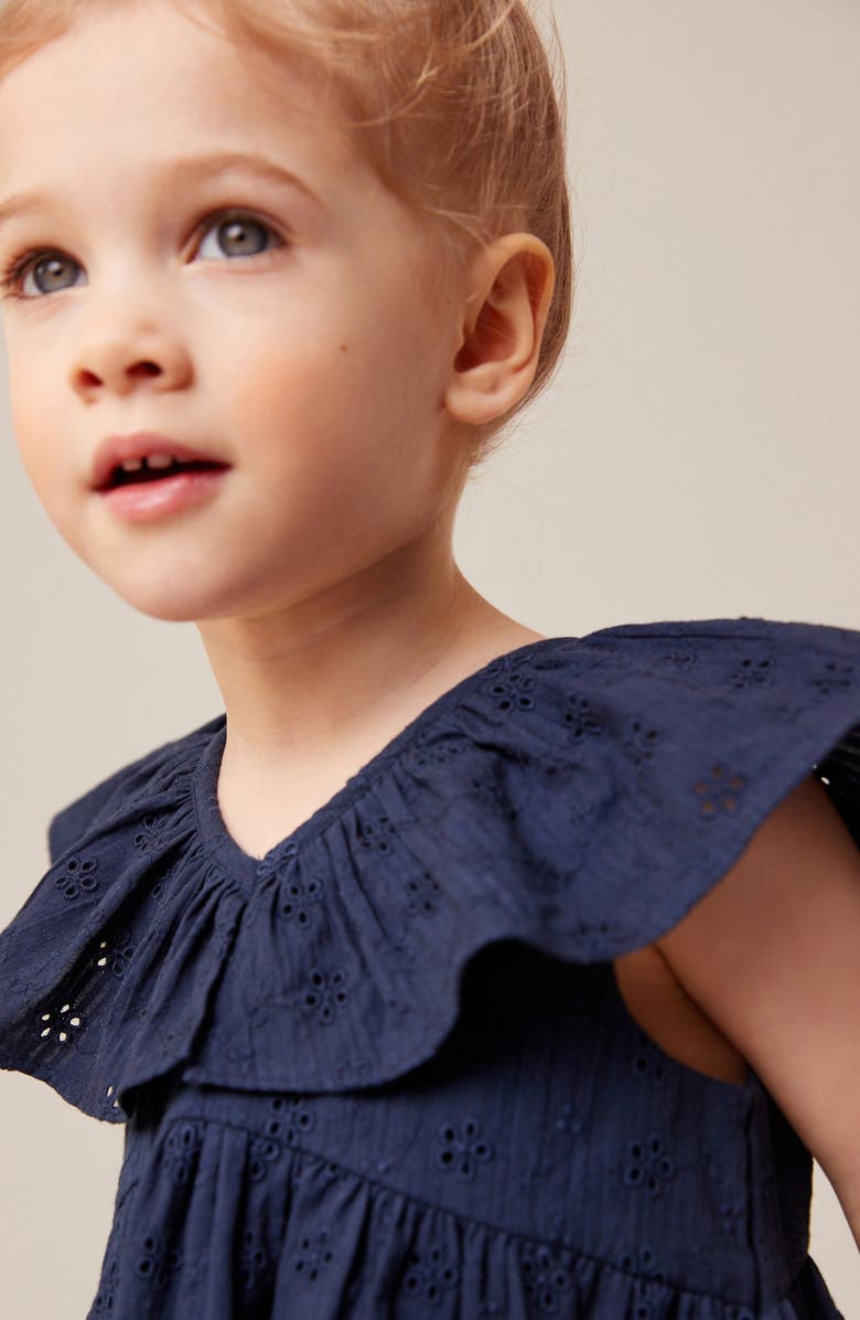 NEXT Kids' Cotton Broderie Dress, Alternate, color,