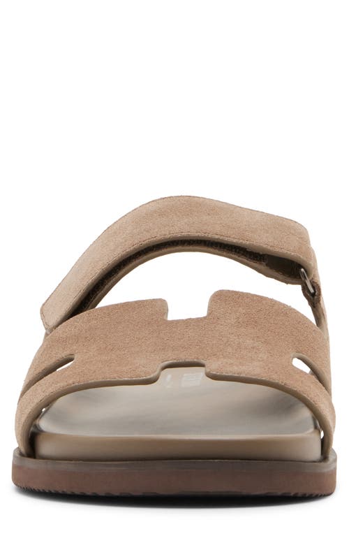 Madden Maiven Slide Sandal In Taupe Suede