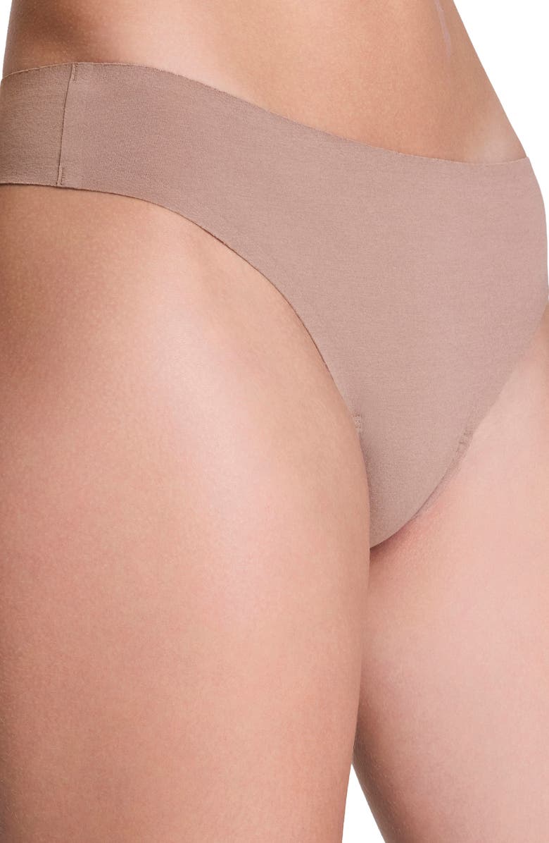 SPANX<sup>®</sup> Assorted 3-Pack Cotton Blend Thongs, Alternate, color, Purple