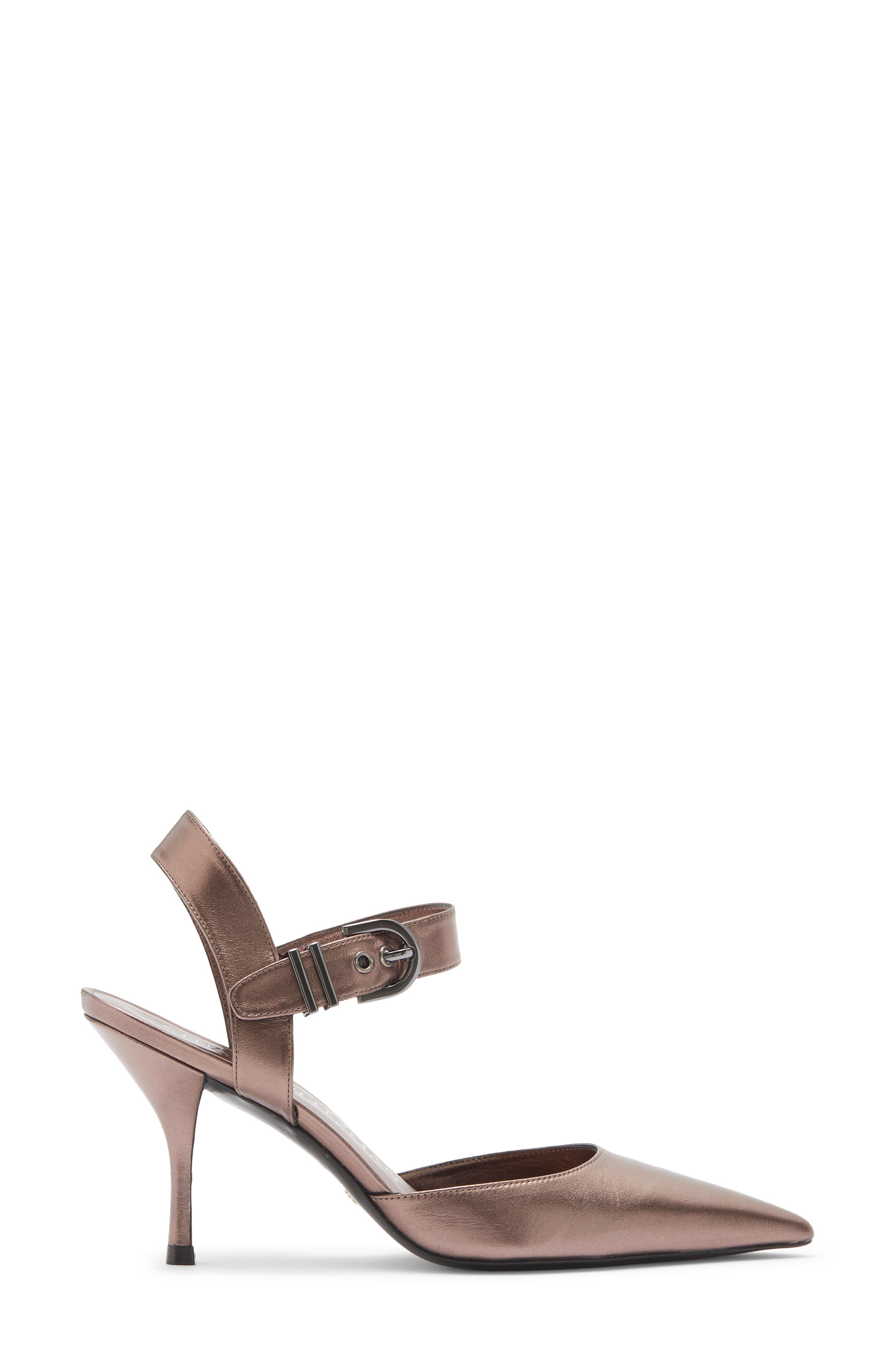 Stuart Weitzman Maverick Pointed Toe Pump, Alternate, color, Pyrite
