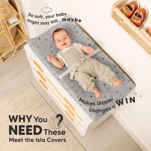 Keababies 2-pack Isla Changing Pad Covers In Woodland