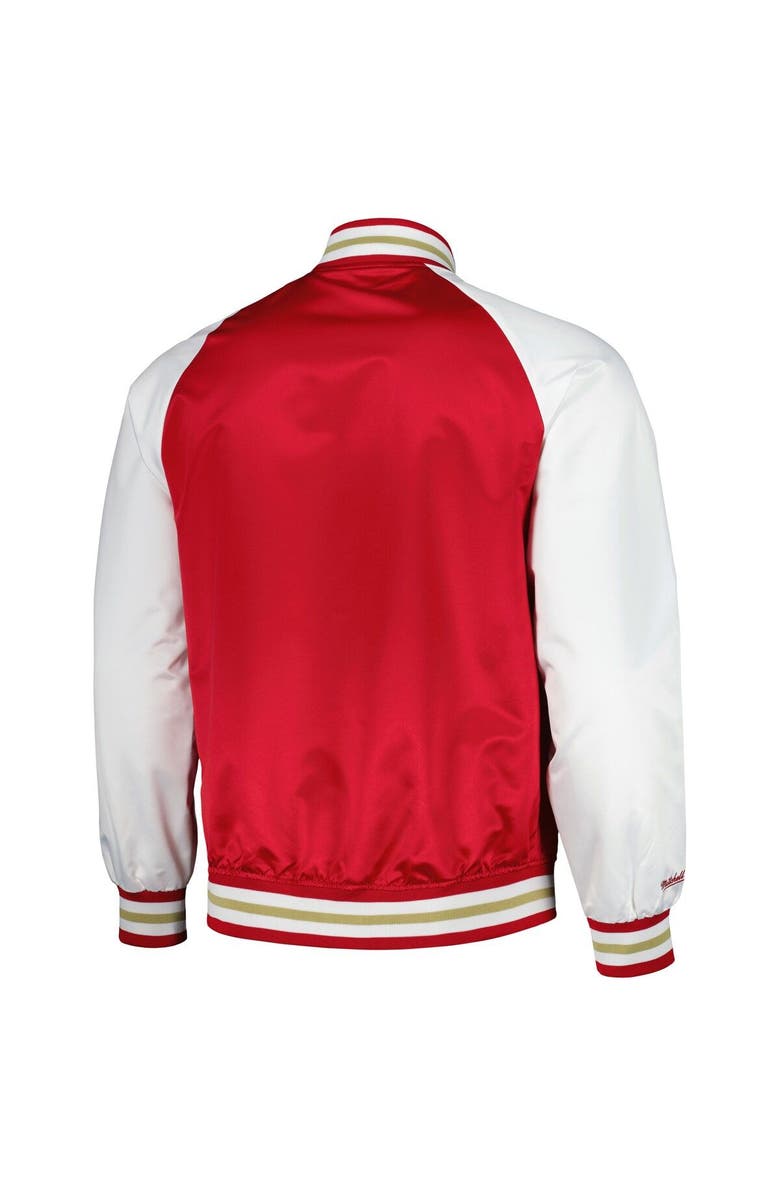 Mitchell & Ness Men's Mitchell & Ness Red Atlanta United FC Satin Raglan Full-Snap Jacket, Alternate, color, 
