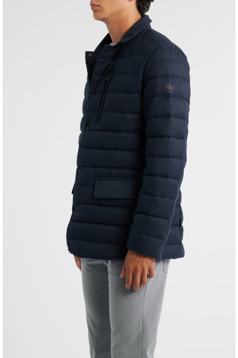 Felipe Water Resistant Quilted Jacket, Alternate, color, NAVY BLUE MELANGE