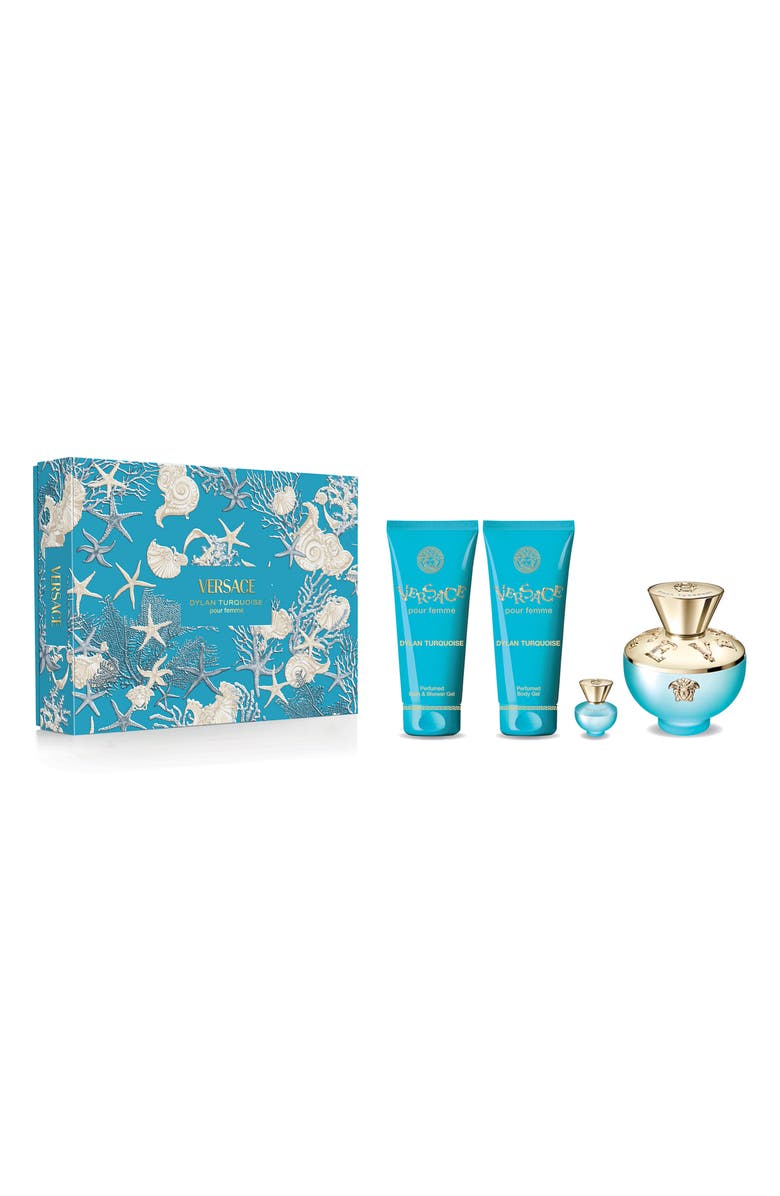 Versace Dylan Turquoise Eau de Toilette Gift Set $178 Value, Main, color,