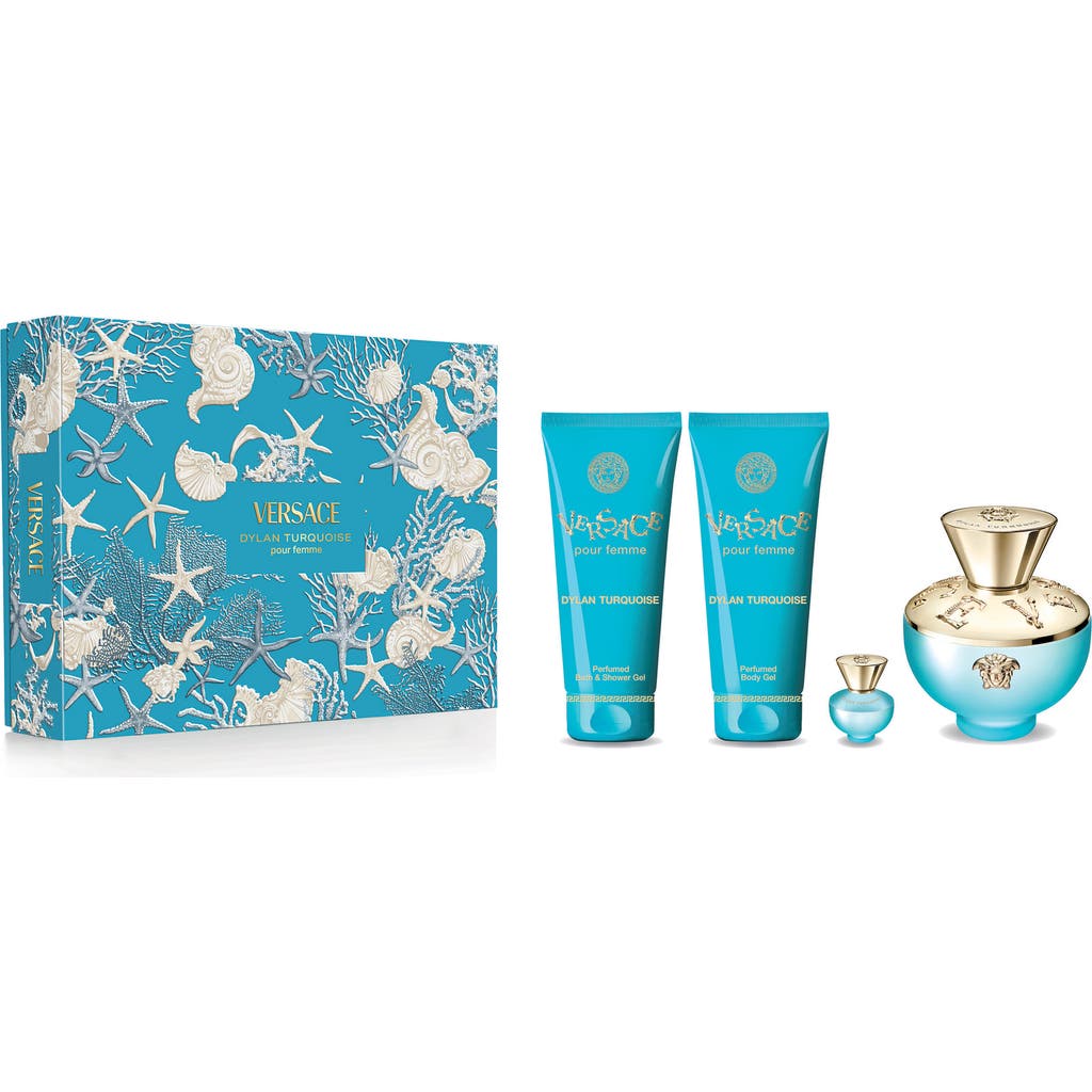 Versace Dylan Turquoise Eau De Toilette Gift Set $178 Value In No Color