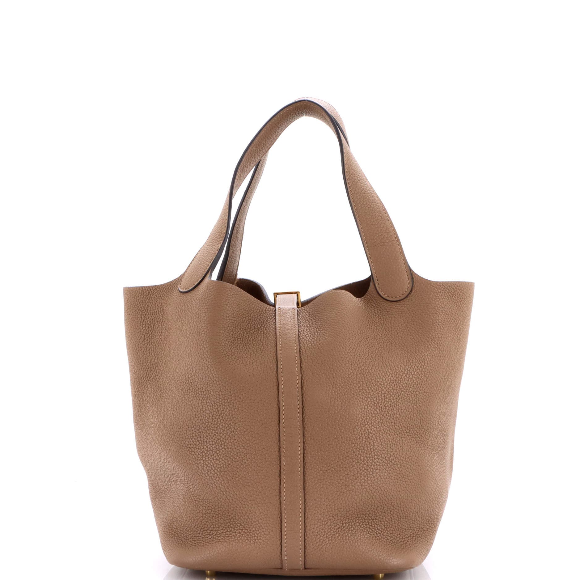 Pre-Owned Hermes Picotin Lock Bag Maurice MM, Alternate, color, Beige De Weimar