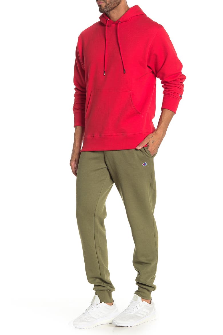 Powerblend Fleece Joggers, Alternate, color, CARGO OLIVE