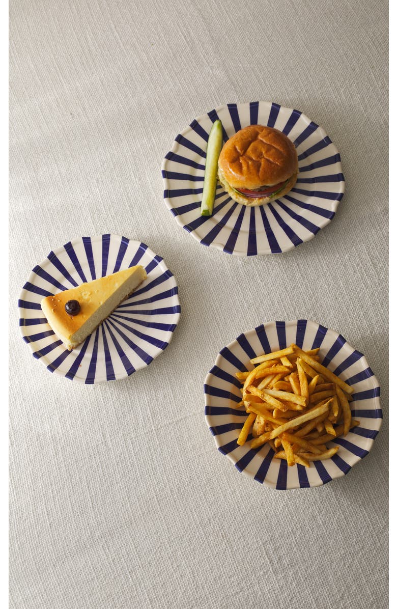 Maison Madison Home Mafalda 12 Piece Set with Pasta Bowl, Alternate, color, Blue/Cream