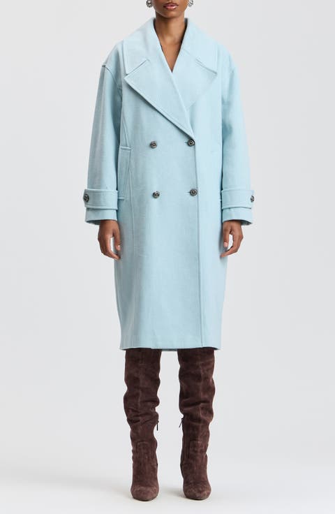 Oversized Double Breasted Cocoon Peacoat