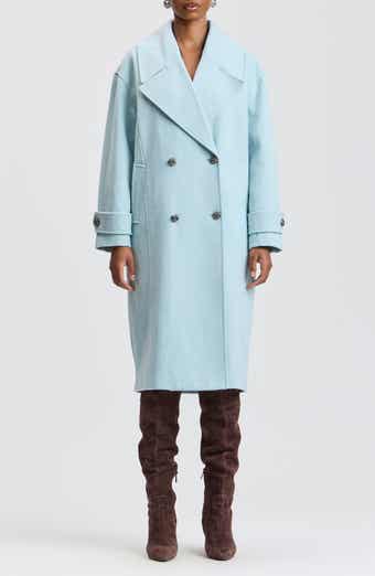 Oversized Double Breasted Cocoon Peacoat