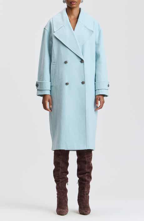 Oversized Double Breasted Cocoon Peacoat