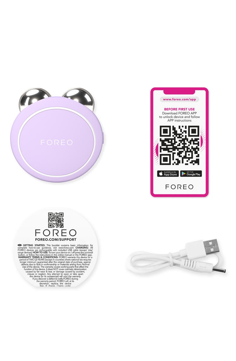 FOREO BEAR<sup>™</sup> 2 Go Microcurrent Toning Device, Alternate, color, Purple