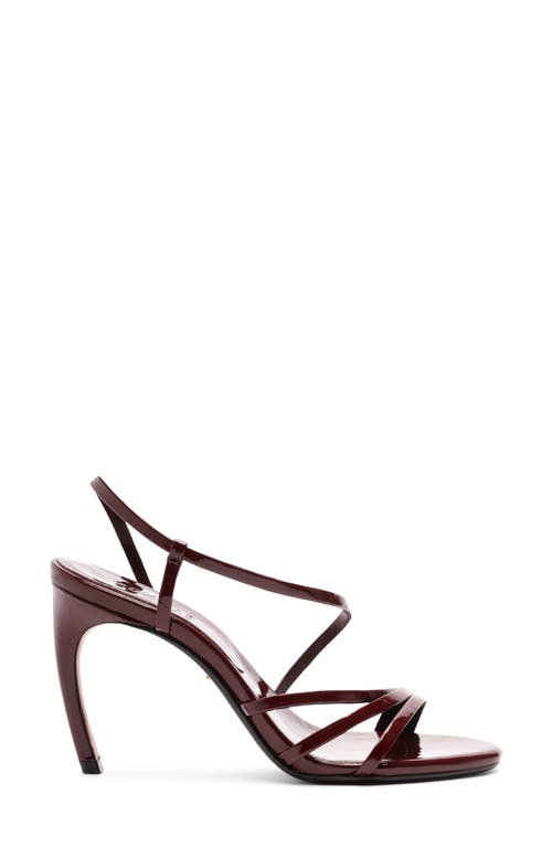 Schutz Annie Curve Slingback Sandal In Burgundy