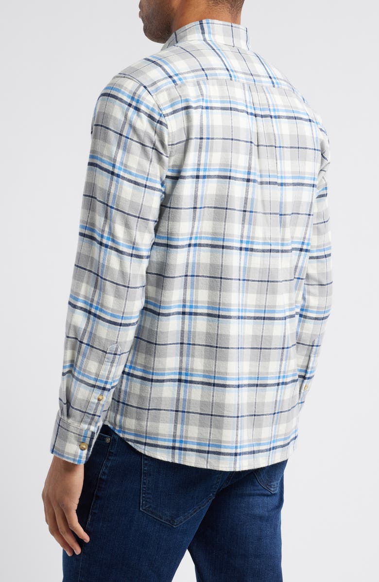 vineyard vines Plaid Stretch Cotton Flannel Button-Down Shirt, Alternate, color, 