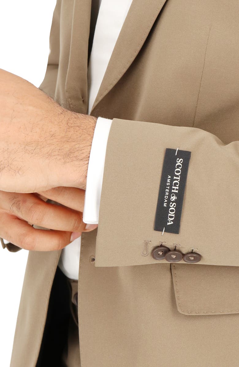 Scotch & Soda Traveler Tech Stretch Jacket - Suit Separate, Alternate, color, British Khaki