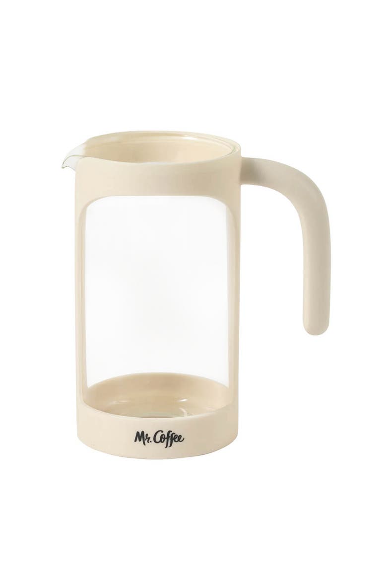 31 Ounce Retro Brew French Press Coffee Maker, Alternate, color, White