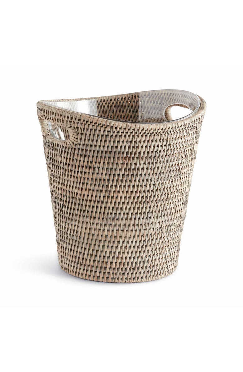 Napa Home & Garden Burma Rattan Small Beverage Holder Tub, Main, color, Grey