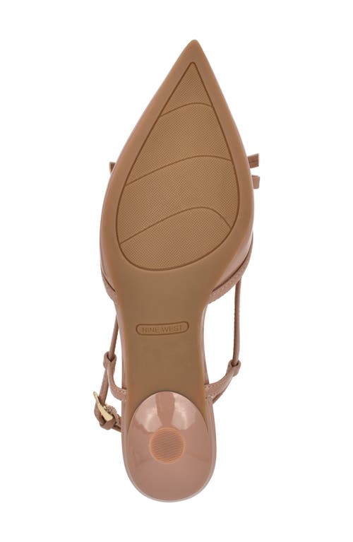 Nine West Reissa Slingback Pointed Toe Pump In Neutral