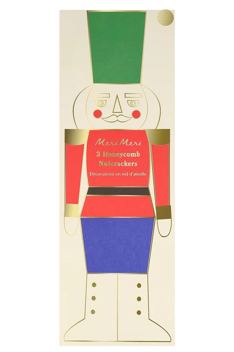 Honeycomb Christmas Nutcracker Decorations, Alternate, color, MULTI COLOR