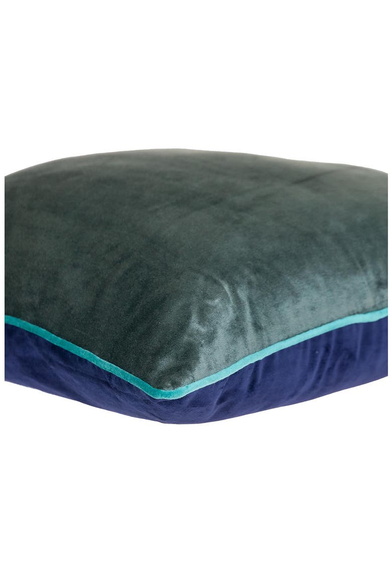 Khole Transitional Blue Throw Pillow, Alternate, color, BLUE