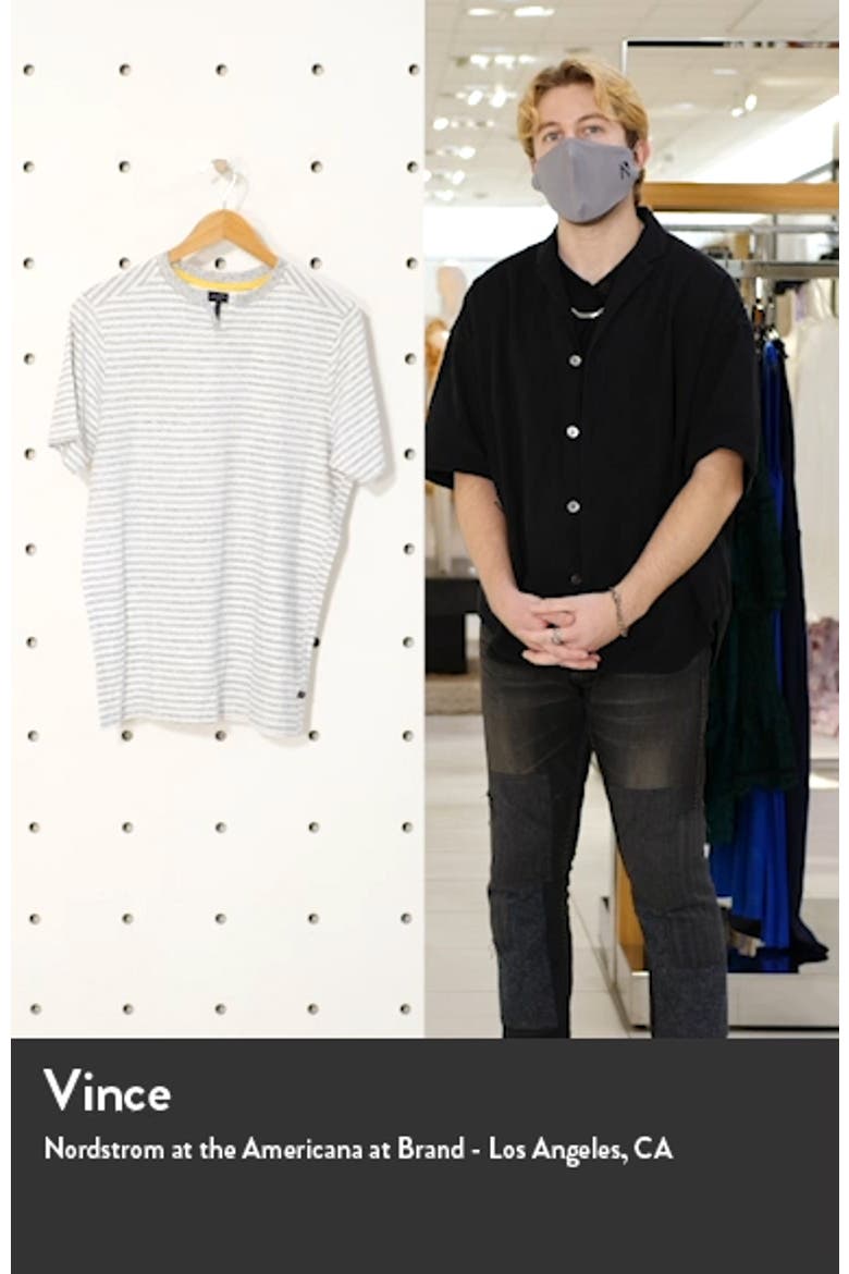 Slim Fit Stripe Razor V-Notch T-Shirt video