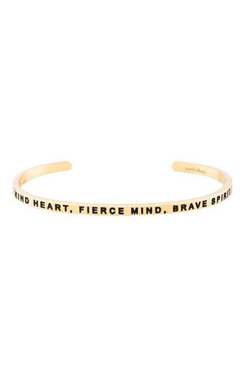 Kind Heart, Fierce Mind, Brave Spirit bracelet