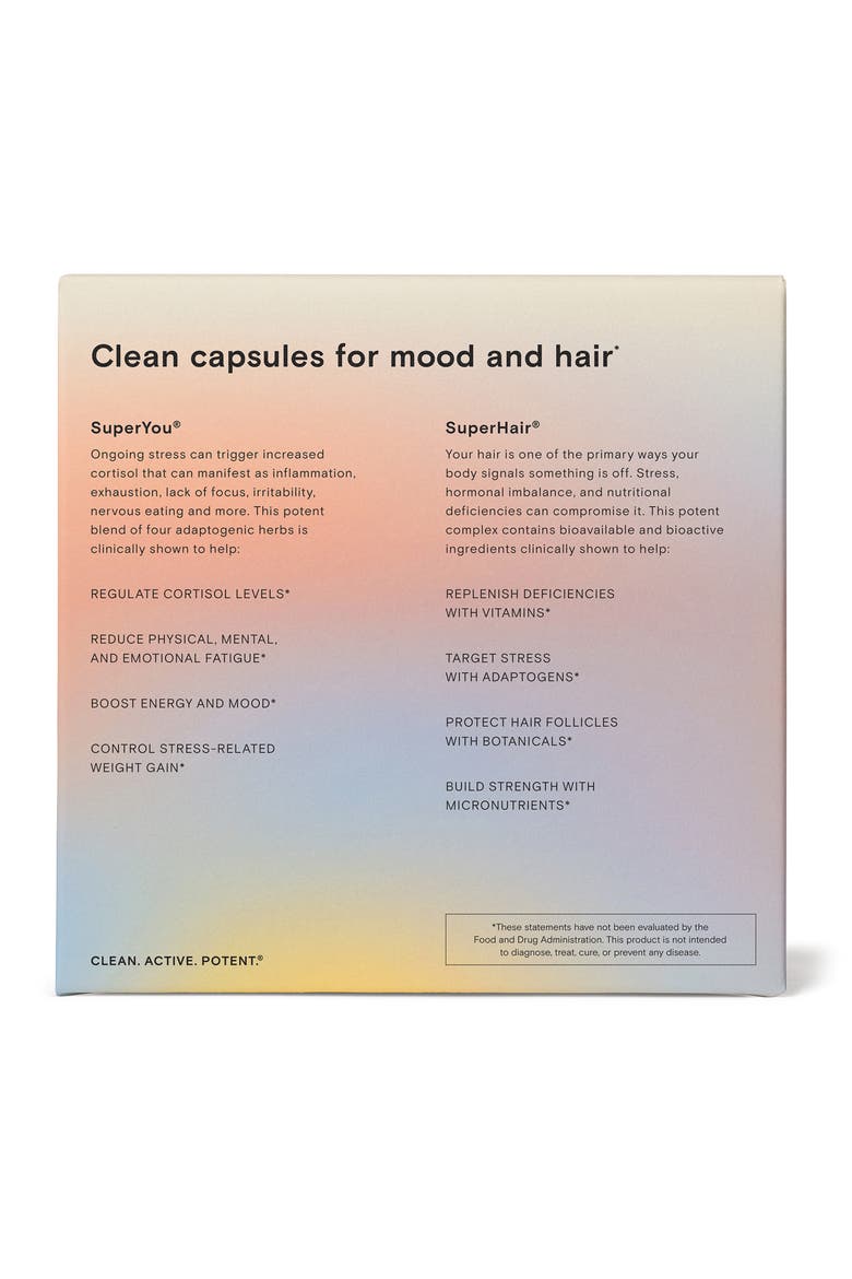 SuperYou® + SuperHair® Supplement Set-$109 Value, Alternate, color, NO COLOR