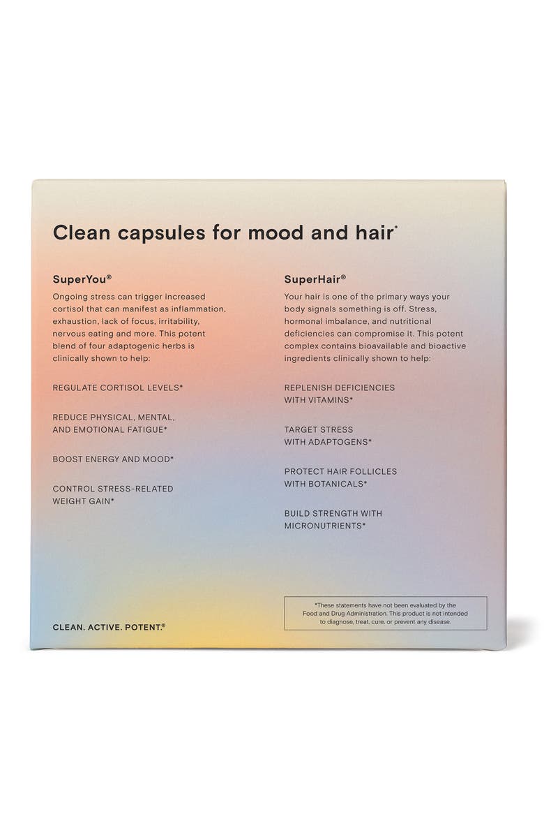 Moon Juice SuperYou<sup>®</sup> + SuperHair<sup>®</sup> Supplement Set-$109 Value, Alternate, color, 