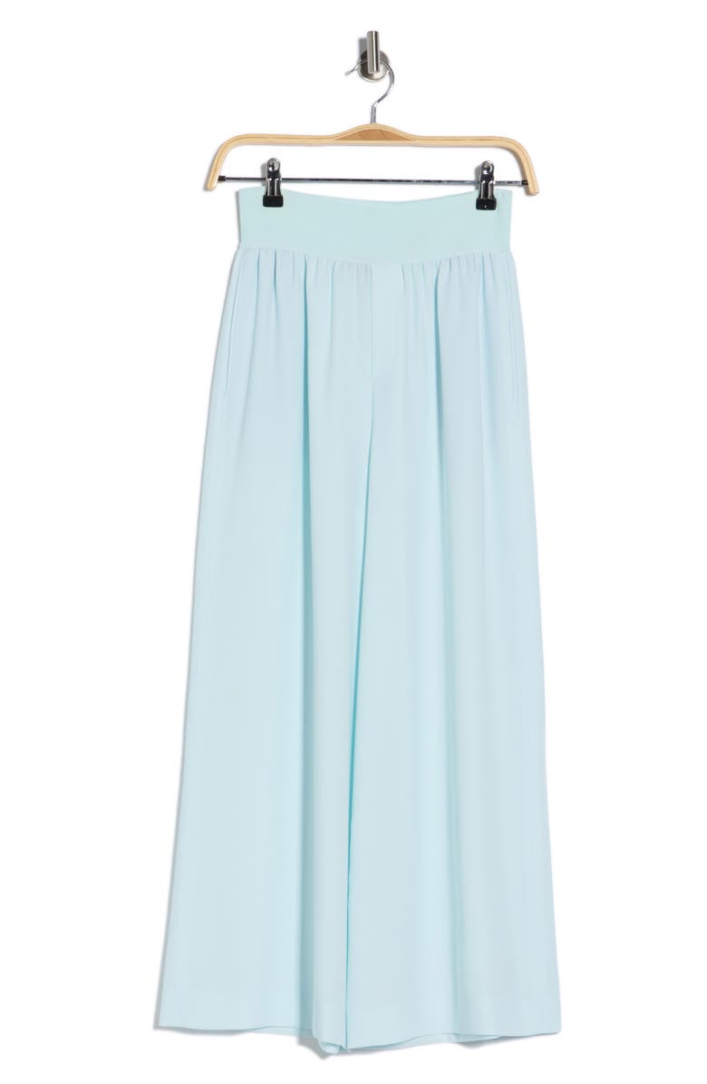 Theory Crop Wide Leg Pull-On Pants, Main, color, Saltwater
